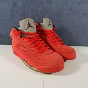 Air Jordan 5 Retro BG University Red/Black Suede 440888-602 Grade School Size 7Y
